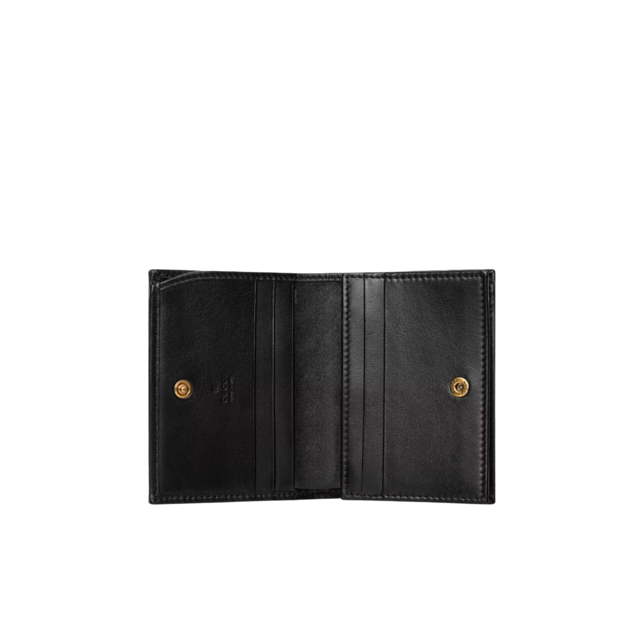 Gucci marmont discount card holder black