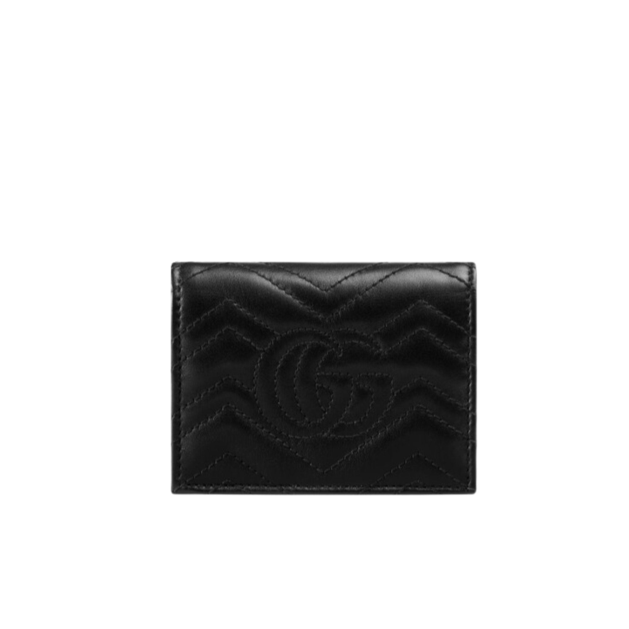 Gucci marmont best sale card holder black